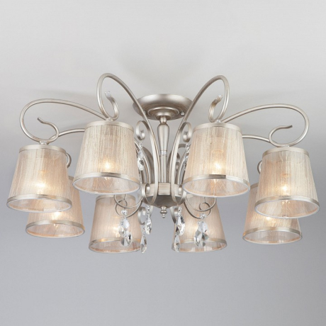Потолочная люстра Eurosvet Liona 60065/8 серебро 