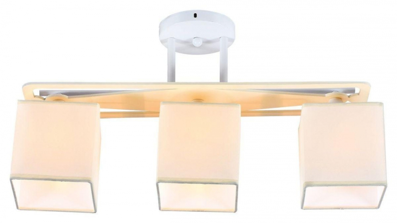 Потолочный светильник Escada 1117/3PL E27*60W Chrome/White ARES 