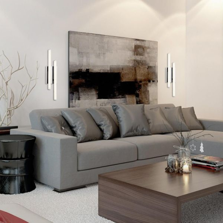 90020/2 хром Настенно-потолочный светодиодный светильник Eurosvet Хай-Тек 